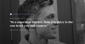 In Conversation With Jack Stratten. Why niche and pricing precision win in 2026